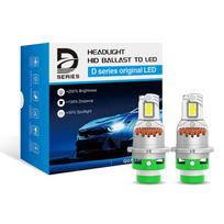 D2S LED Car Headlight Canbus D4S D2R D4R Led Xenon Bulb 1:1 Turbo Led Car Lamp Auto Light 6500K Plug & Play 12V D4S gray