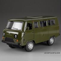 Didelis dydis 1:18 UAZ TRAVELER Automobilio Modelis Žaislas Metalinis Liejamas Traukiamas Atgal Garsas Šviesa Modeliai Simuliatas Kemperis Dekoras Berniukų Dovanos žalia