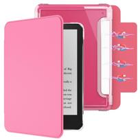 Magnetinis nuimamas apsauginis dėklas Kindle Paperwhite 12 kartos KPW1-6 Kindle 11th Gen Youth Edition 6-inch rožinė raudona spalva