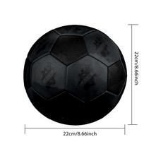 AIK Fotboll Spalvotas futbolo kamuolys Visiems amžiams Mašininio siuvimo PVC Paruoštas varžyboms Patvarus Aukšto atšokimo.DYDIS5 black
