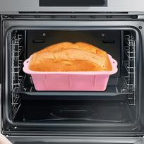 Silicone Bread Loaf Pan DIY Kitchen Accessories Non Stick for Cakes Meatloaf Yellow rožinė