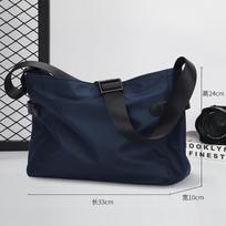 Simple shoulder bag men's bag diagonal span small backpack messenger bag men's bag casual large capacity messenger bag black