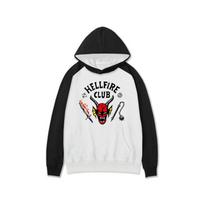 LUXEON Popular Stranger Things Casual Wear Graphics Hoodies XL white