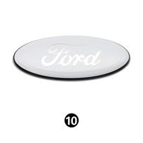 Car Front Grille Emblem Rear trunk Logo Badge Sticker Accessories for Ford Focus mk2 mk3 Fiesta mk7 Ranger Mondeo mk4 S-MAX Kuga zcfn11 11.5x4.5cm