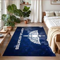 Anti‑Slip Crystal Velvet Floor Rug, Warhammer 40K Design Carpet for Indoor Living Bedroom Home Decoration 80cmx120cm gray