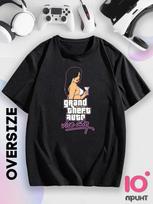 Oversized T-Shirt GTA Vice City Black M black