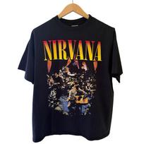 Nirvana Unplugged in NY Vintage REPRINT Single Stitch T-shirt Gildan Tag Sz XL Unisex T-Shirt M black