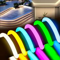SPAHER LED Strip Round Tube Ring Easy Indirect DIY 100V 2 Lights, Lights, Waterproof, Emission, Bright, Eye-Friendly, Flexible, Cuttable, juoda