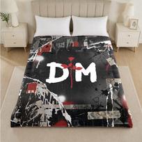 Depeche Mode Print Flannel Blanket Cozy Lightweight Plush Throw Blanket For Bed Sofa Household Use 150x180cm white