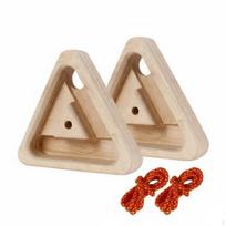 2 Pieces Climbing Finger Grip Board Enhancer Training Sturdy Portable Hold beige