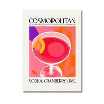 Animacinių filmų vaisių sultys Mojito Caipirinha Bramble plakatai ir spaudiniai Aperol Gėrimas Drobės Tapyba Klubas Baras Restoranas Namų sienų dekoras Be rėmelio 21*30cm
