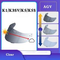Photochromic Helmet Visor for AGV K1/K3SV/K5/K5S/K6/K6S Replacement Visor Pista GPR/GPRR CORSA R Visera Casco Moto Night VisionSpeed Sensors 6 K1 Clear