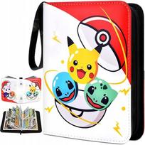 Card Album, 400 Pockets, Multicolor Organizer Binder, with Zipper Protector Case