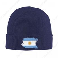 Flag Of Argentina Bonnet Hats Hip Hop Knitting Hat For Men Women Autumn Winter Warm Argentine Proud Skullies Beanies Caps One Size blue