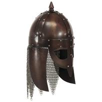 vidaXL Vikingų kario šalmas, vario, plienas, antikvarinė kopija