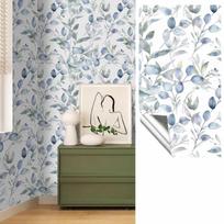 French Floral Peel and Stick Wallpaper Waterproof PVC Self Adhesive Furniture Renovation Stickers Removable gray