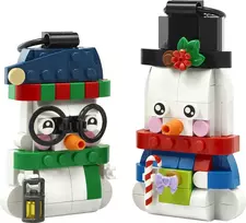 LEGO® sniego senio žaisliukai, kalėdinis dekoras, šventiniai žaisliukai 40812