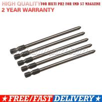 5x Long 116mm FOR HILTI PH2 FOR SMD 57 MAGAZINE Magnetic Cross Head Electric Screwdriver Bit Screw Cap Bolt  Tools For Car Acc