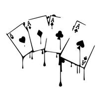 15.6X12.7CM Interesting Casino Poker Games Car Sticker High Quality Motorcycle Decorative Accessories Styling Sticker 15.6cm12.7cm black