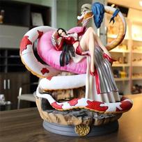 One Piece Snake Pattern Pvc Resin Model Boa Hancock Figure Snake Princess Gk Statue Trendy Anime Collectible Decorative Toy Gift balta