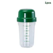 400ml Clear Plastic Shaker Bottle with Measurement Mark,Leak-Proof Travel Protein Shaker,Blender Cup for Gym and Meal Prep white
