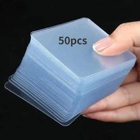 50PCS Heavy Duty Double Sided Adhesive Tape - Instantly Mount Pictures & Carpets Effortlessly, Reusable No-Nail Solution gray