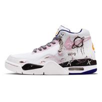 Nike Flight Legacy Steam Planet Slip Resistant Abrasion Resistant Mid top Vintage Basketball Shoes Men's BQ4212-102(Team864-) 40 white