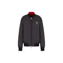Emporio Armani Ss23 Letter Print Reversible Baseball Collar Jacket Men Jacket Black 6HZB14-ZNKAZ-7285 XXL black