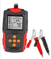 Digital Display Car Battery Tester for 12V/24V - Measures Internal Resistance white