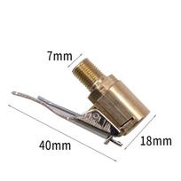 Car Tire Valve Clip Clamp Pump Nozzle Air Chuck Car Tyre Quick Release Connect Inflation Connector Inflator Pump Adapter 8mm/6mm beige