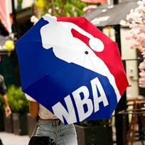 NBA Print Umbrella Automatic Opening/ Closing - Portable Foldable Design - Daily use for Travel/Outdoor - Gift for Birthday Three-fold umbrella red
