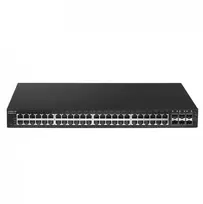 Šakotuvas EdiMax valdomas komutatorius EDIMAX GS-5654PLX V2 – 48x 100 1000Mbps RJ45, 6x 10GbE SFP+, PoE+ 400W Didelio nuotolio