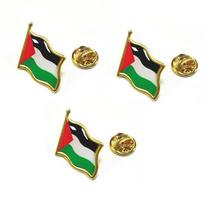Palestinos Vėliavos Smeigtukas Palestinos Nacionalinis Emalio Sagė Šalies Suvenyras Kostiumo Asmenybės Metalo Ženklelis Papuošalų Aksesuarai beige