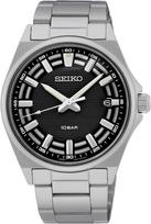 Seiko Kvarcinis laikrodis, pagamintas užsienyje, su lengvai reguliuojamu dirželiu, Japonija, SUR505, juodas, vyriškas, modelis, [naudotas] gray