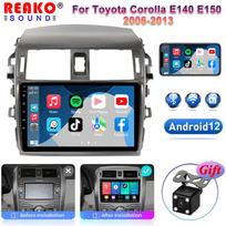 2Din Car Radio Navigation GPS Multimedijos vaizdo grotuvas skirtas Toyota Corolla E140 E150 2006 2007-2013 Carplay stereo Android 1+32 4D black