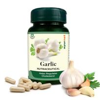 Ayurnet Garlic Capsules Helps To Regulates Cholesterol & Hyper Tension, | 60 Capsules 100gm 0.2lbs