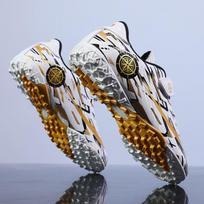 Velcro Kids' Soccer Shoes with Studs - Lace-Free, Unisex, Ideal for Training and Competitions. 30 gray