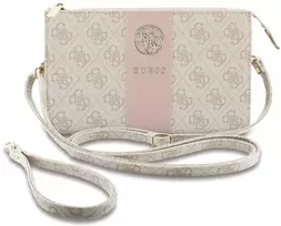 Dėklas Guess PU 4G Stripe Metal Logo rankinė rožinė