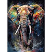 Abstract Graffiti Wall Art Canvas Painting Watercolor Monkey Snake Lion Tiger Animal Portrait Poster for Living Room Home Decor 21cm×30cm NoFrame gray