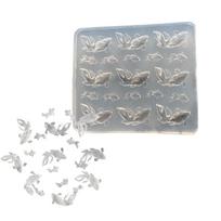 Silicone Mold Goldfish Shaped Accessories Mould Unique Epoxy Resin Jewelry Making Molds for Crafting Enthusiasts gray