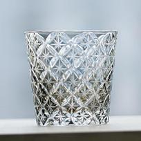 Japanese Edo Kiriko Crystal Whiskey Glass gray
