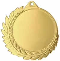 Detal Bendras aukso medalis su vieta emblemai 50 mm - plieno medalis