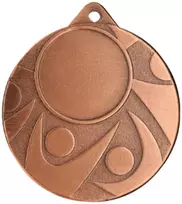 Detal Bendras bronzos medalis su vieta emblemai 25 mm - plieno medalis
