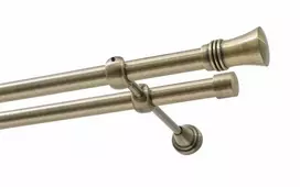 Decastyl Dvigubas karnizas FI 19 mm antikvarinis žalvaris 400 cm CAPRI KOWALSKI
