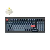 DĖMESIO! PAŽEISTA PAKUOTĖ! Keychron V5 Max Wireless Belaidė Žaidimų Klaviatūra | Carbon Juodas, Gateron Jupiter Banana