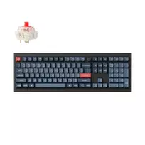 DĖMESIO! PAŽEISTA PAKUOTĖ! Keychron V6 Max Wireless Belaidė Žaidimų Klaviatūra | Carbon Juodas, Gateron Jupiter Raudona