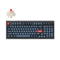 DĖMESIO! PAŽEISTA PAKUOTĖ! Keychron V5 Max Wireless Belaidė Žaidimų Klaviatūra | Carbon Juodas, Gateron Jupiter Raudona