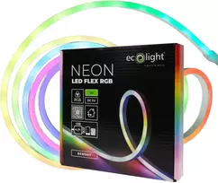 Eco Light Lanksti LED neoninė juosta RGB DC5V USB 5 m