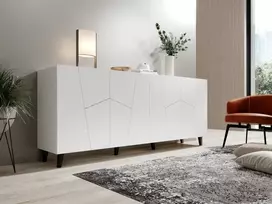 TV staliukas ETNA komoda balta/balta