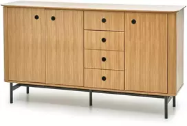 SMART KM-1 komoda, natūralaus ąžuolo/juoda